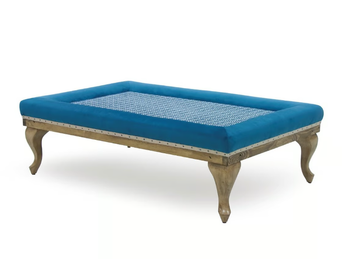 MARION ESSENCE - Low velvet and fabric coffee table _ Crearte Collections